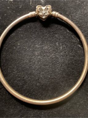 Pandora 925 ale sterling butterfly and heart bracelet